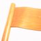 Sedie vintage pieghevoli in legno con sedili Rush, set di 3, Immagine 3
