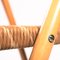 Sedie vintage pieghevoli in legno con sedili Rush, set di 3, Immagine 9