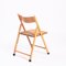 Vintage Wooden Folding Chairs with Rush Seats, Set of 3 13