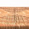Sedie vintage pieghevoli in legno con sedili Rush, set di 3, Immagine 5
