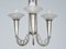 French Art Deco Chandelier, 1920s, Image 3