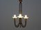 Lámpara de araña francesa Art Déco, años 20, Imagen 7