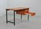 Dutch Japanese Series Model EU01 Writing Desk in Teak and Black Steel by Cees Braakman for Pastoe, Netherlands, 1950s, Image 8