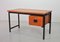 Dutch Japanese Series Model EU01 Writing Desk in Teak and Black Steel by Cees Braakman for Pastoe, Netherlands, 1950s 1
