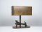 French Brass Table Lamp, 1970s, Image 2