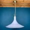 Lampe à Suspension Vintage en Verre de Murano Blanc, Italie, 1970s 1
