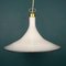 Vintage White Murano Glass Pendant Lamp, Italy, 1970s, Image 2