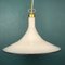 Lampe à Suspension Vintage en Verre de Murano Blanc, Italie, 1970s 7