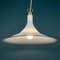 Lampe à Suspension Vintage en Verre de Murano Blanc, Italie, 1970s 11