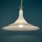 Vintage White Murano Glass Pendant Lamp, Italy, 1970s, Image 11