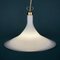 Vintage White Murano Glass Pendant Lamp, Italy, 1970s 13