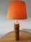 Vintage Table Lamp in Pine, 1970s 3