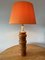 Vintage Table Lamp in Pine, 1970s 8