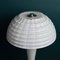 Große weiße Murano Mushroom Tischlampe, Italien, 1970er 5