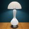 Große weiße Murano Mushroom Tischlampe, Italien, 1970er 12