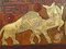Afghanischer Künstler, Handverzierte Islamische Wandtafel, Ende 20. Jh., Farbe & Holz 7