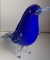 Oiseau en Verre de Murano Bleu 5