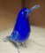 Oiseau en Verre de Murano Bleu 2