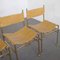 Beige glänzende Messing Sheepfold Stühle von Desio Production für Frignerio, 1970er, 4er Set 10