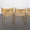 Beige Shiny Brass Sheepfold Chairs by Desio Production for Frignerio, 1970s, Set of 4 8