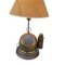Lámpara de mesa de barco antigua de latón, Imagen 4