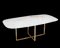 Metallic X Dining Table with Ceramic Tray from BDV Paris Design Furnitures, Image 1
