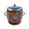 19th Century Silver Plated Mounted and Oak Ice Bucket 1