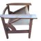 Vintage Holz und Englisches Netz mit Foding Back Armlehnstühlen, 2er Set 5