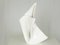Italienische Skulpturale Weiße Keramikvase von Vibi, 1950er 3