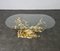 Bonsai Tree Table in Brass attributed to Willy Daro, 1970s 3