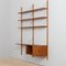 Danish Teak 2-Bay Wall with Cabinet & Modular Shelving in the style of Poul Cadovius, 1960s 7