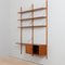 Danish Teak 2-Bay Wall with Cabinet & Modular Shelving in the style of Poul Cadovius, 1960s 6