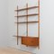 Danish Teak 2-Bay Wall with Cabinet & Modular Shelving in the style of Poul Cadovius, 1960s 5
