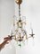 Lámpara de araña francesa de latón y cristales, años 30, Imagen 9