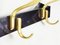 Black Painted Metal & Golden Anodized Aluminium Coat Rack, 1950s, Image 3