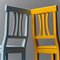 Multicolor Wooden Chairs, 1950s, Set of 4 2