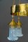 Art Deco Hammered Chandelier with Opaline Glass Shades, Vienna, 1920, Image 26