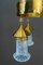 Art Deco Hammered Chandelier with Opaline Glass Shades, Vienna, 1920, Image 27