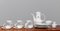 Six-Person Tea Service by Tapio Wirkkala and Ute Schröder for Rosenthal, Set of 21 3
