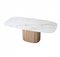 Tavolo da pranzo con vassoio in ceramica e base in legno naturale di BDV Paris Design Furnitures, Immagine 2