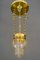 Art Nouveau Chandelier with Cut Glass Shade, Vienna, 1910s, Image 4