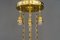 Art Nouveau Chandelier with Cut Glass Shade, Vienna, 1910s, Image 19