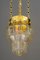 Art Nouveau Chandelier with Cut Glass Shade, Vienna, 1910s, Image 32