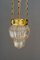 Art Nouveau Chandelier with Cut Glass Shade, Vienna, 1910s 12