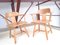 Pine Armchairs in the Style of Charlotte Perriand from Asko, Set of 2 1