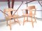 Pine Armchairs in the Style of Charlotte Perriand from Asko, Set of 2, Image 1