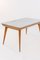 Vintage Italian Wood Table with Marble Top, Image 4