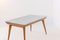 Vintage Italian Wood Table with Marble Top, Image 3