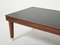 Modernist Mahogany & Brass Coffee Table by Jacques Adnet, 1950s 5