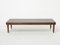 Modernist Mahogany & Brass Coffee Table by Jacques Adnet, 1950s 1